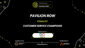 Pavilion Row shortlisted for Customer Service Champion award